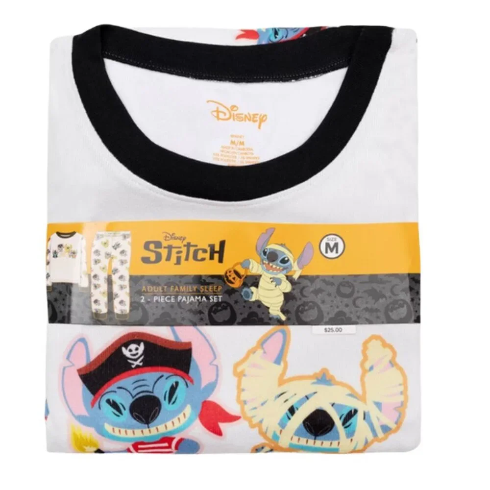 Disney Stitch 2 Pc Pajama Set XS NWT Family Matching Sleepwear Unisex - Picture 4 of 4